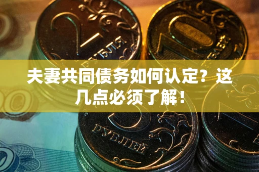 济南夫妻共同债务如何认定？这几点必须了解！
