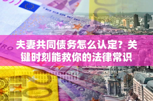 济南夫妻共同债务怎么认定？关键时刻能救你的法律常识